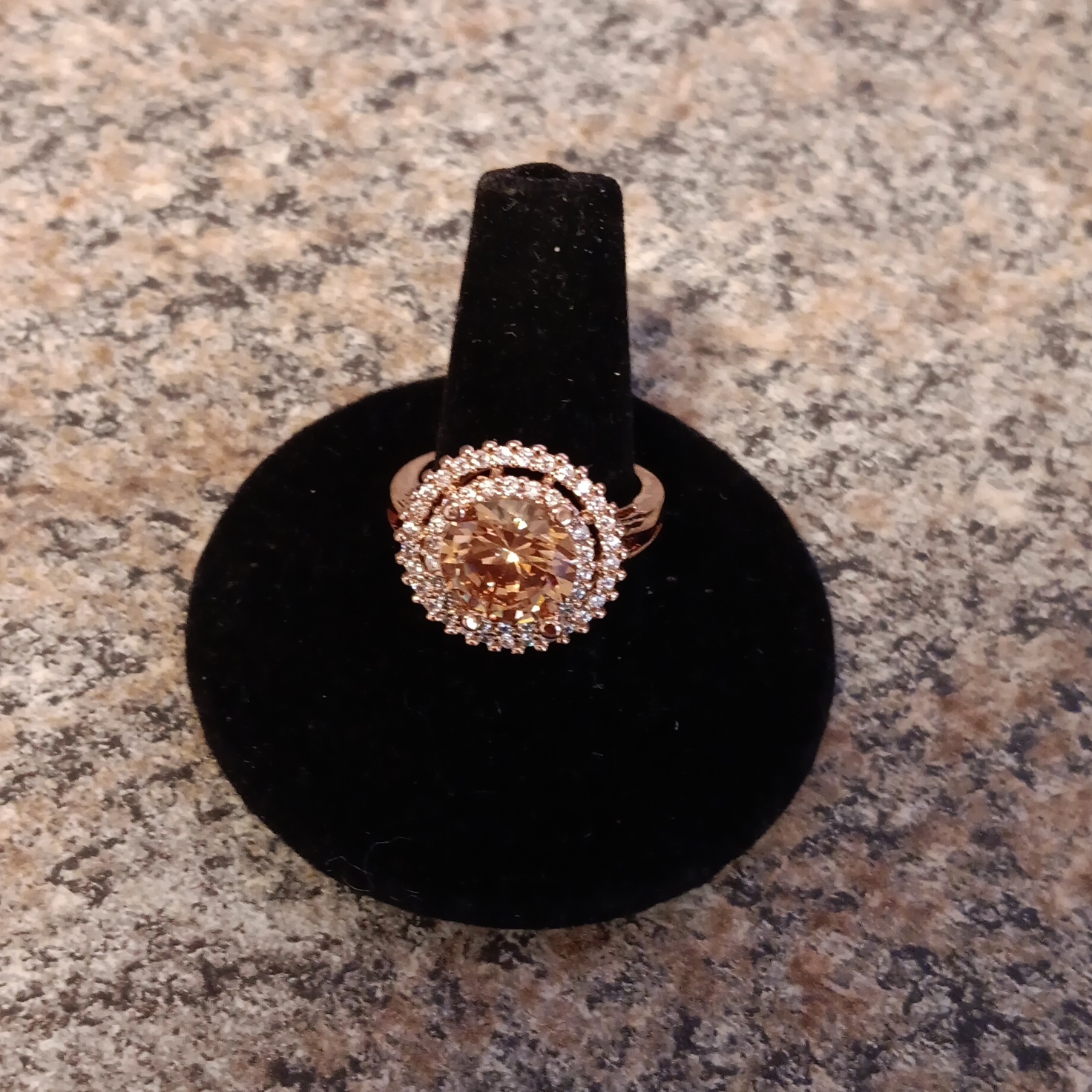 Morganite Rose Gold Ring